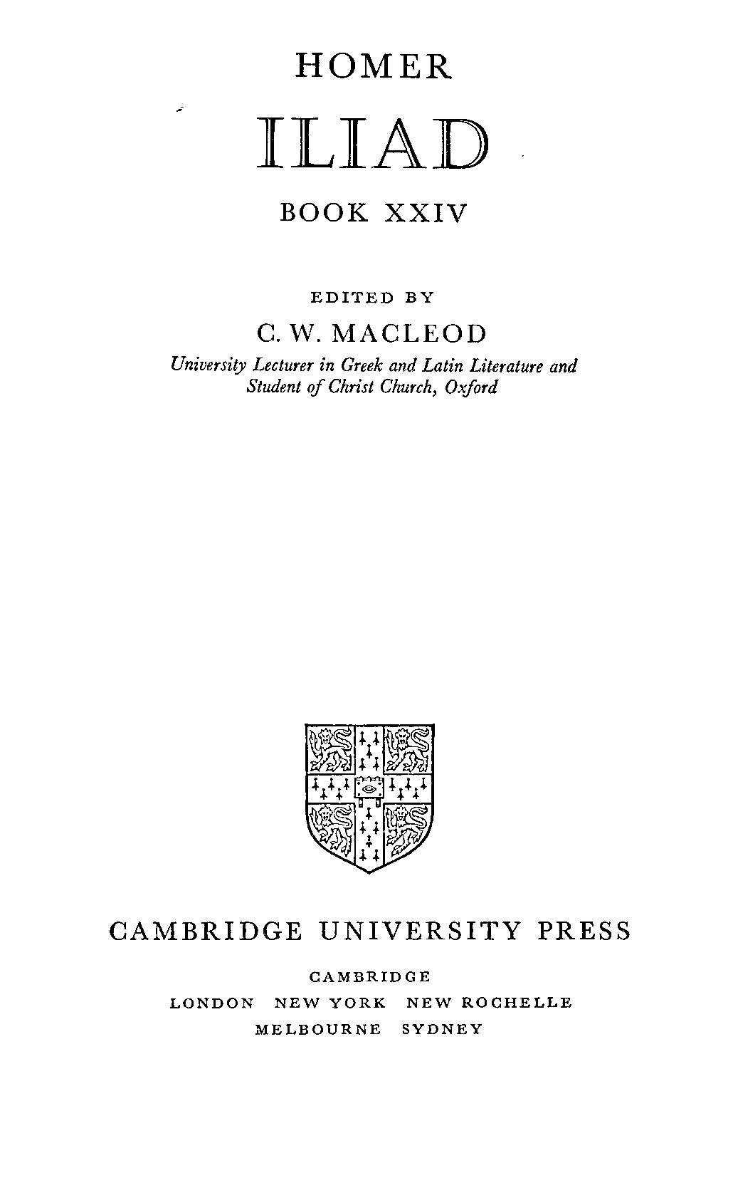 Iliad Book XXIV